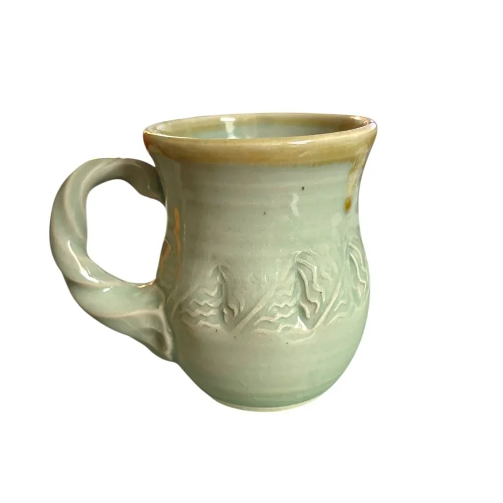 Sunset Canyon Pottery Coffee Cup‎ Mug Signed Handmade Glazed